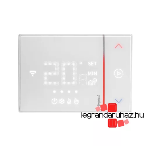 Legrand Smarther Netatmo Wi-Fi okostermosztát falon kívüli, fehér, Legrand 049040