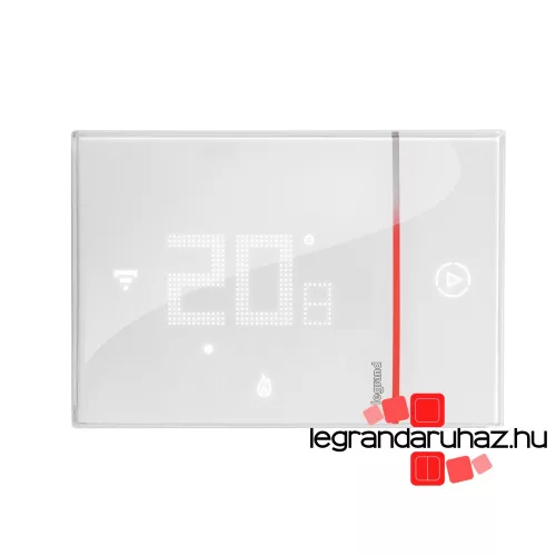 Legrand Smarther Netatmo Wi-Fi okostermosztát falon kívüli, fehér, Legrand 049040