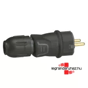   Legrand Gumi csatlakozódugó, földelt, hátsó bekötésű, Legrand 050340