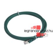  Legrand LEGRAND patch kábel RJ45-RJ45 Cat6A árnyékolt (S/FTP) LSZH (LSOH) 2 méter zöld d: 6,2mm AWG27 LCS3, Legrand 051867