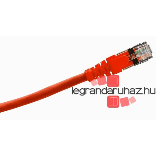 Legrand LEGRAND patch kábel RJ45-RJ45 Cat6A árnyékolt (S/FTP) LSZH (LSOH) 2 méter piros d: 6,2mm AWG27 LCS3, Legrand 051871