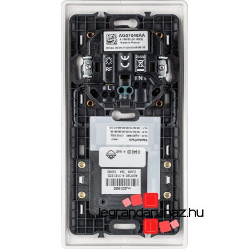 Legrand Céliane Netatmo intelligens kezdő csomag - központi egység intelligens csatlakozóaljzattal + főkapcsoló titánium, Legrand 064827