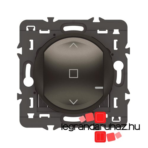Legrand Céliane with Netatmo okos vezeték nélküli redőny/zsaluzia kapcsoló (elemes távvezérlő), falon kívüli, 1-es kerettel , grafit, Legrand 064897A