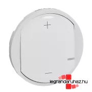   Legrand Céliane 2 vezetékes nyomógombos fényerőszabályzó burkolat, fehér, Legrand 065083A