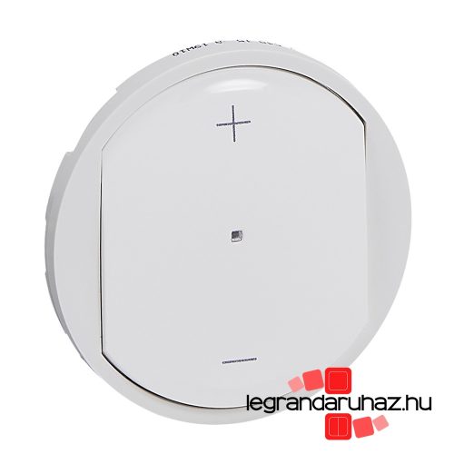 Legrand Céliane 3 vezetékes nyomógombos fényerőszabályzó burkolat, fehér, Legrand 065084A