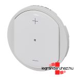 Legrand Céliane 3 vezetékes nyomógombos fényerőszabályzó burkolat, fehér, Legrand 065084A