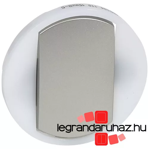 Legrand Céliane széles billentyű fényjelzős, titánium, Legrand 065104