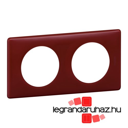 Legrand Céliane kettes keret púder bordó, Legrand 066752