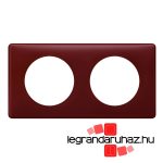 Legrand Céliane kettes keret púder bordó, Legrand 066752