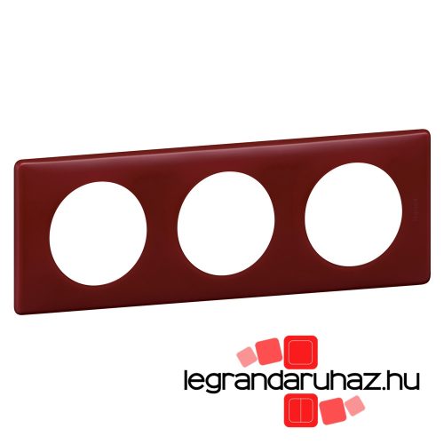Legrand Céliane hármas keret púder bordó, Legrand 066753