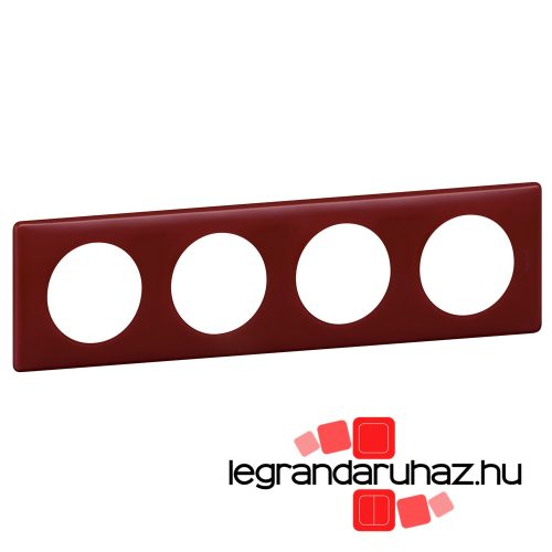 Legrand Céliane négyes keret púder bordó, Legrand 066754
