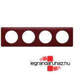 Legrand Céliane négyes keret púder bordó, Legrand 066754