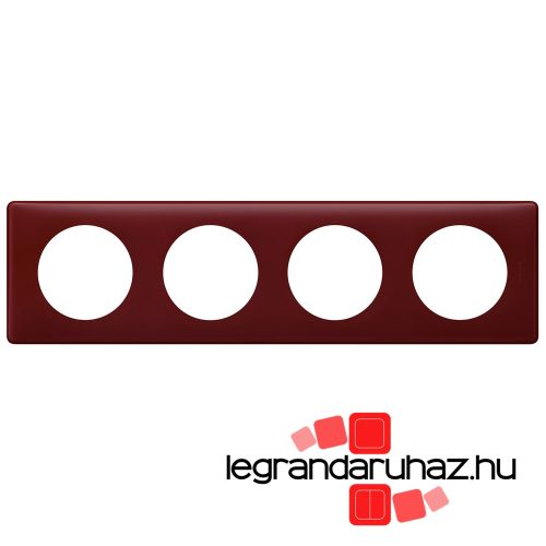 Legrand Céliane négyes keret púder bordó, Legrand 066754