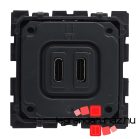   Legrand Céliane 2xUSB-C töltőaljzat, 2400 mA, Legrand 067466