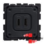 Legrand Céliane 2xUSB-C töltőaljzat, 2400 mA, Legrand 067466