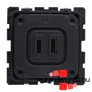   Legrand Céliane 2xUSB-C töltőaljzat, 2400 mA, Legrand 067466