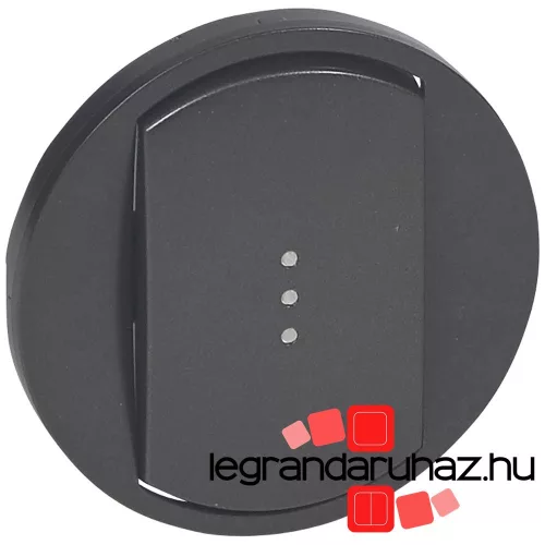 Legrand Céliane széles billentyű, fényjelzős, grafit, Legrand 067903