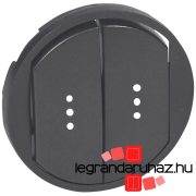   Legrand Céliane kettős billentyű, fényjelzős, grafit, Legrand 067904