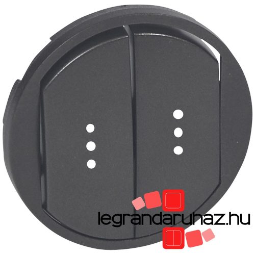 Legrand Céliane kettős billentyű, fényjelzős, grafit, Legrand 067904