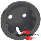   Legrand Céliane 2P+F csatlakozóaljzat burkolat, grafit, Legrand 067931