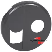   Legrand Céliane RJ 45 + TV aljzat burkolat, grafit, Legrand 067939