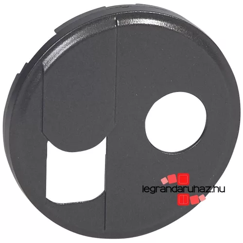 Legrand Céliane RJ 45 + TV aljzat burkolat, grafit, Legrand 067939