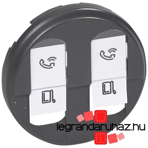 Legrand Céliane 2xRJ45 burkolat, grafit, Legrand 067952