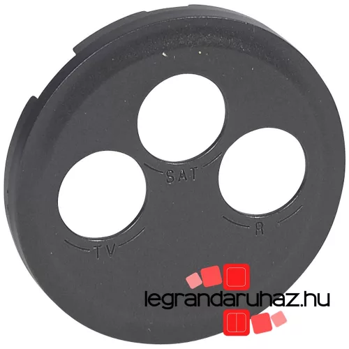 Legrand Céliane TV-RD-SAT burkolat, grafit 067985