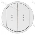 Legrand Céliane kettős billentyű, fényjelzős, fehér, Legrand 068004