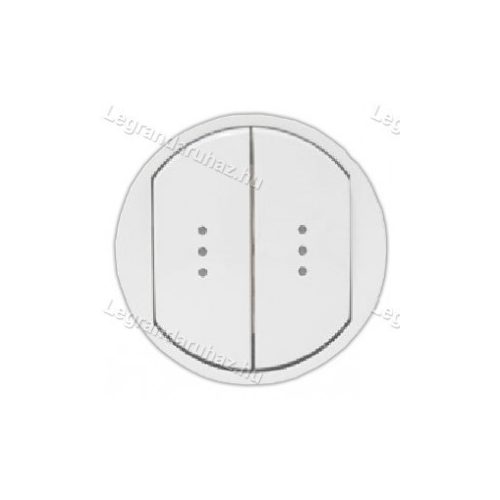 Legrand Céliane kettős billentyű, fényjelzős, fehér, Legrand 068004