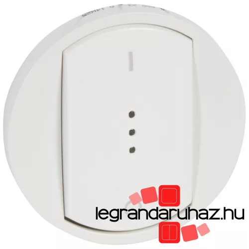 Legrand Céliane I/O billentyű, fényjelzős, fehér, Legrand 068023