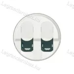 Legrand Céliane 2xRJ45 burkolat, fehér, Legrand 068252