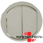 Legrand Céliane kettős billentyű, titán, Legrand 068302