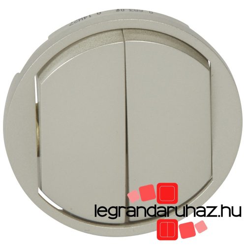 Legrand Céliane kettős billentyű, titán, Legrand 068302