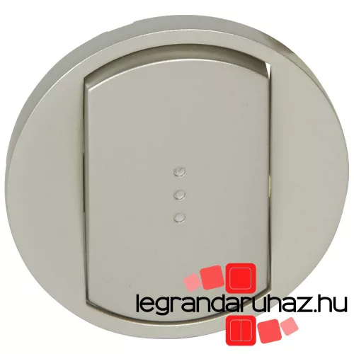 Legrand Céliane széles billentyű, fényjelzős, titán, Legrand 068303