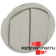   Legrand Céliane kettős billentyű, fényjelzős, titán, Legrand 068304