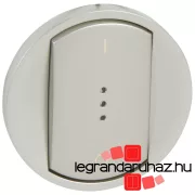   Legrand Céliane fényjelzős billentyű kétpólusú kapcsolóhoz titán, Legrand 068323