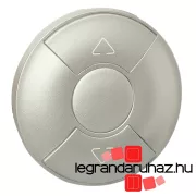   Legrand Céliane redőnykapcsoló/nyomó burkolat, titán, Legrand 068451