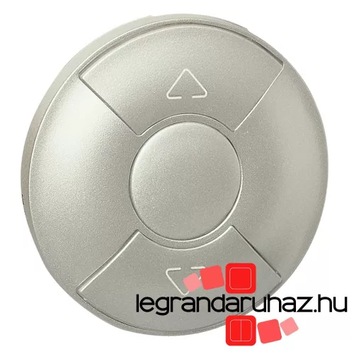 Legrand Céliane redőnykapcsoló/nyomó burkolat, titán, Legrand 068451