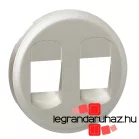   Legrand Céliane 2xhangszóró csatlakozóaljzat burkolat, titán, Legrand 068512