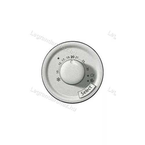 Legrand Céliane szobatermosztát burkolat, titán, Legrand 068540
