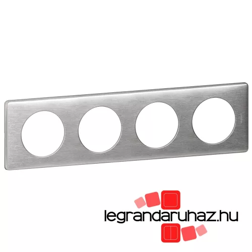 Legrand Céliane négyes keret, alumínium, Legrand 068924