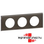 Legrand Céliane hármas keret, sötét nikkel, Legrand 069033