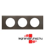 Legrand Céliane hármas keret, sötét nikkel, Legrand 069033