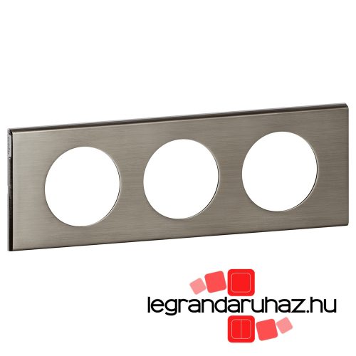 Legrand Céliane hármas keret, rozsdamentes acél, Legrand 069103