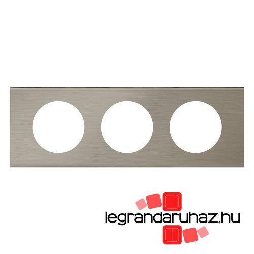 Legrand Céliane hármas keret, rozsdamentes acél, Legrand 069103