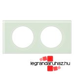 Legrand Céliane kettős keret, fehérüveg, Legrand 069312
