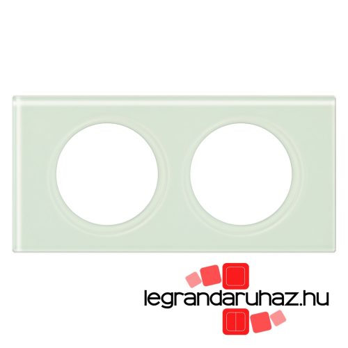 Legrand Céliane kettős keret, fehérüveg, Legrand 069312