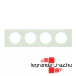 Legrand Céliane négyes keret, fehérüveg, Legrand 069314