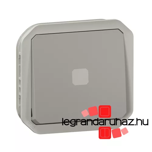 Legrand Plexo 55 időzítőkapcsoló jelzőfénnyel, szürke, Legrand 069504L